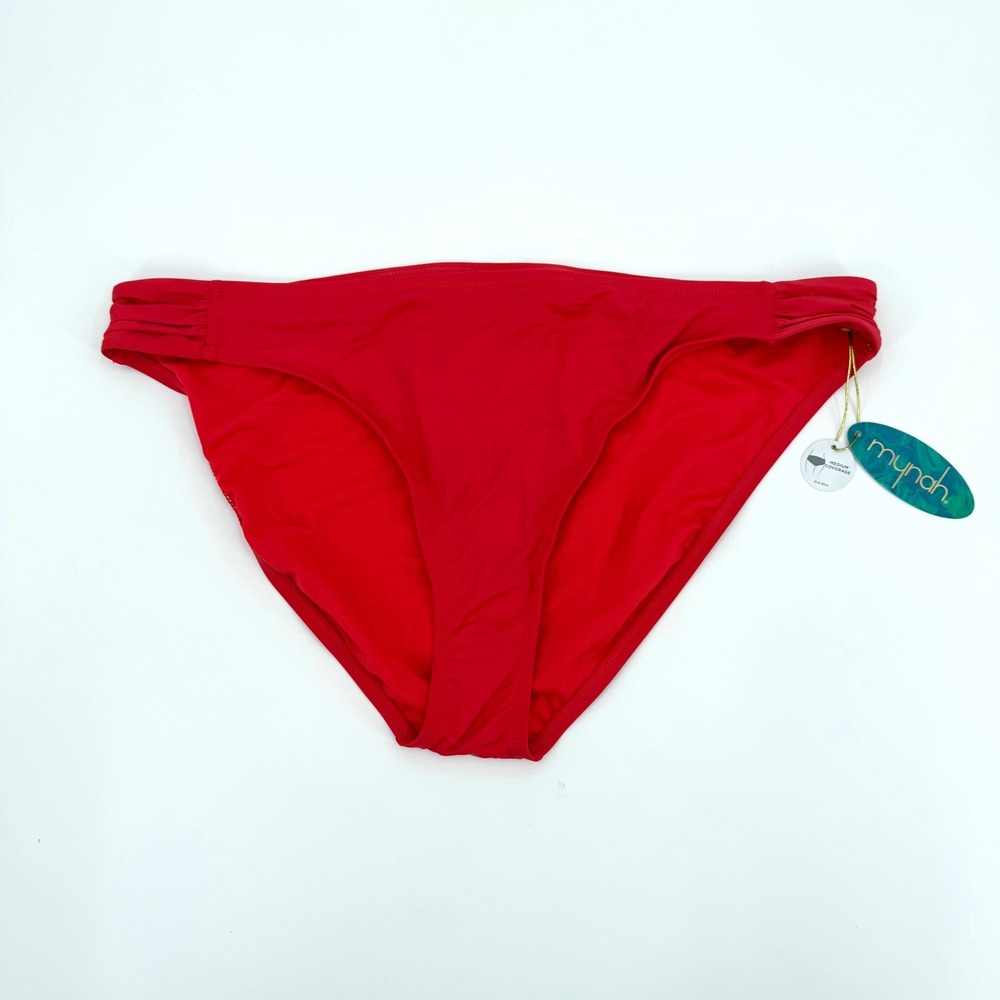 Mynah‎ Womens XXL Hipster Bikini Bottom Bittersweet Berry Red